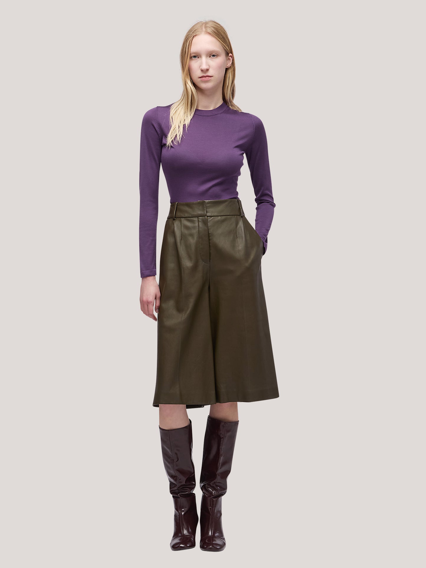 Maglia girocollo donna manica lunga violetto 250h06_fw251b_t98vio 68522480894278