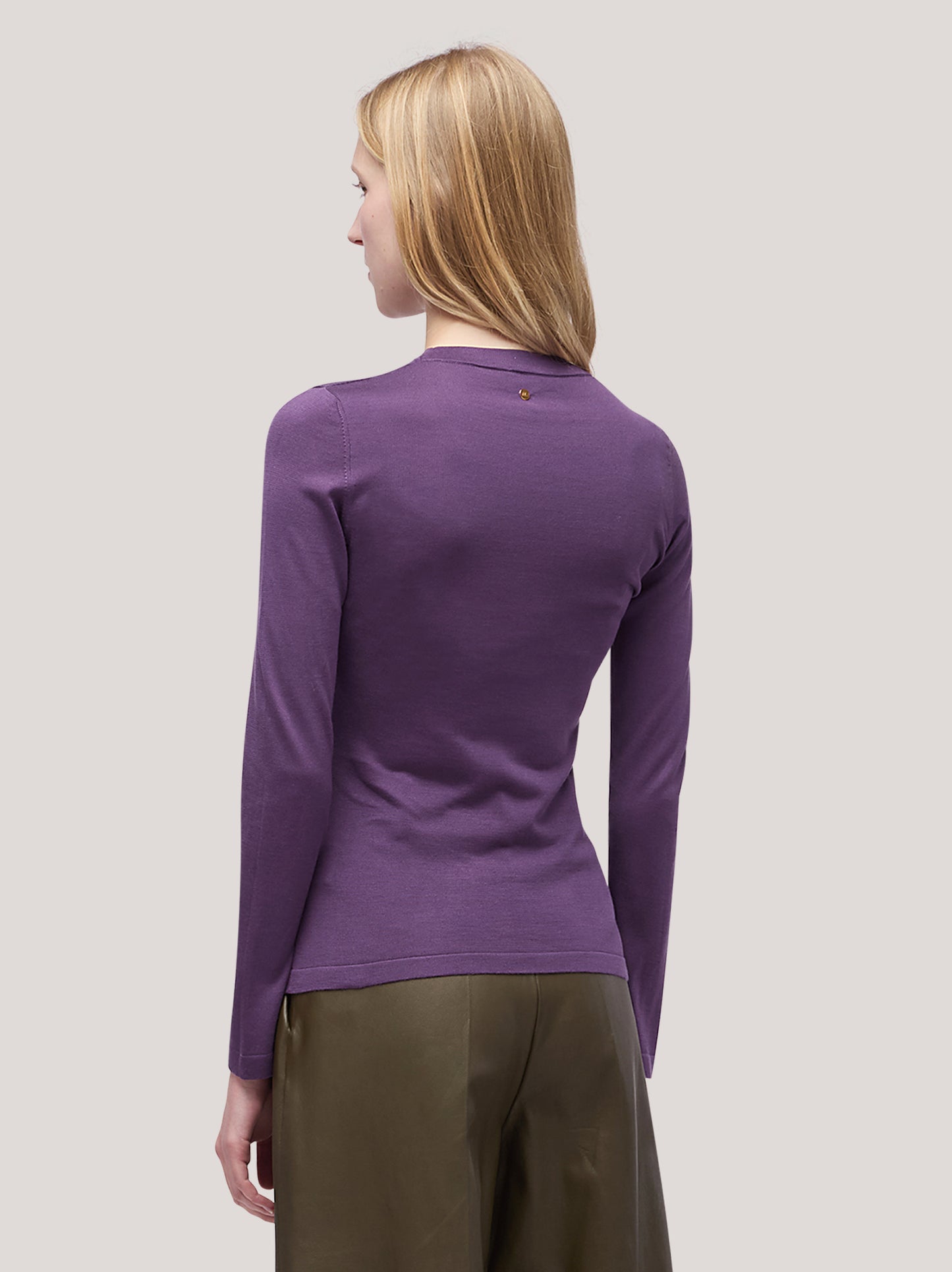 Maglia girocollo donna manica lunga violetto 250h06_fw251b_t98vio 68522480828742