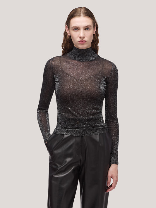 Maglia donna collo alto manica lunga, image - Maglia donna collo alto manica lunga, image alt - 002