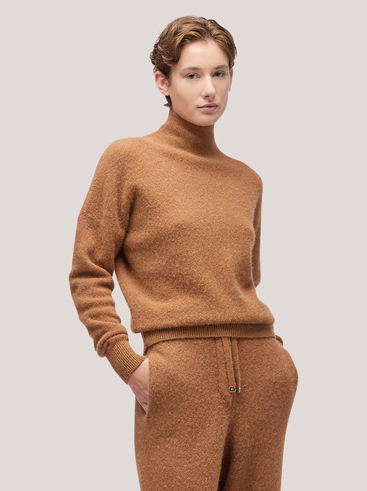 Maglia donna collo alto manica lunga, hanaq - Maglia donna collo alto manica lunga, hanaq alt - 002