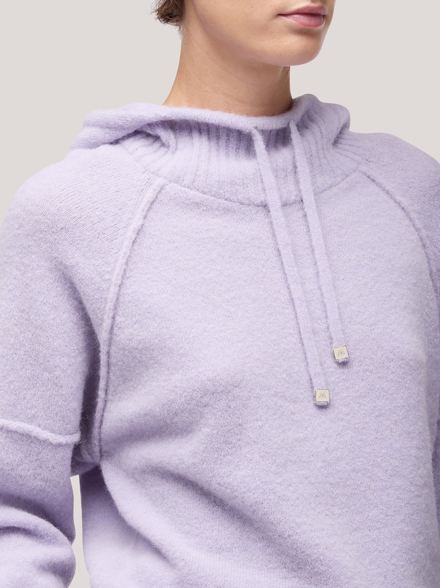 Women's long-sleeved raglan hoodie, hanaq lilac 250n84_fw254a_299lil 68054476161350