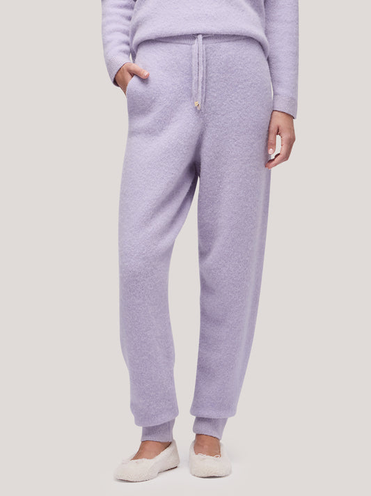 Women's trousers with ribbed bottom, hanaq - Women's trousers with ribbed bottom, hanaq alt - 002