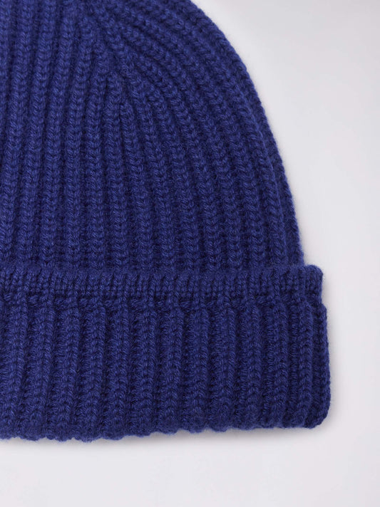 Cuffia a coste con risvolto - Cuffia a coste con risvolto alt - 002