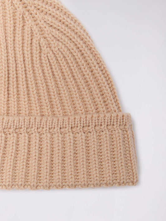 Cuffia a coste con risvolto - Cuffia a coste con risvolto alt - 002