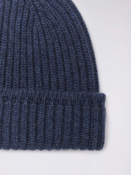 Cuffia da uomo a coste con risvolto - Cuffia da uomo a coste con risvolto alt - 002