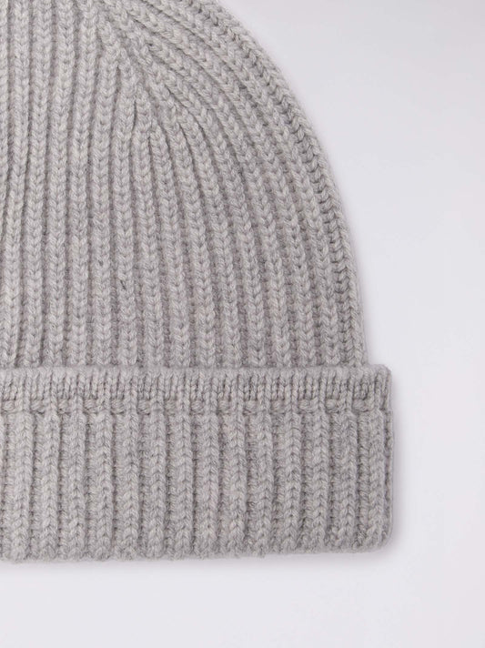 Cuffia da uomo a coste con risvolto - Cuffia da uomo a coste con risvolto alt - 002