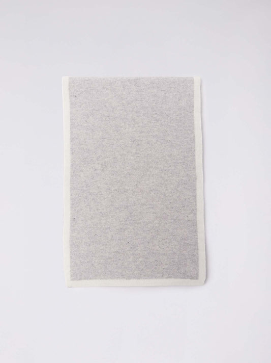 Sciarpa bicolore reversibile con bordi a contrasto perla 25k324_n_fw25-3_160per