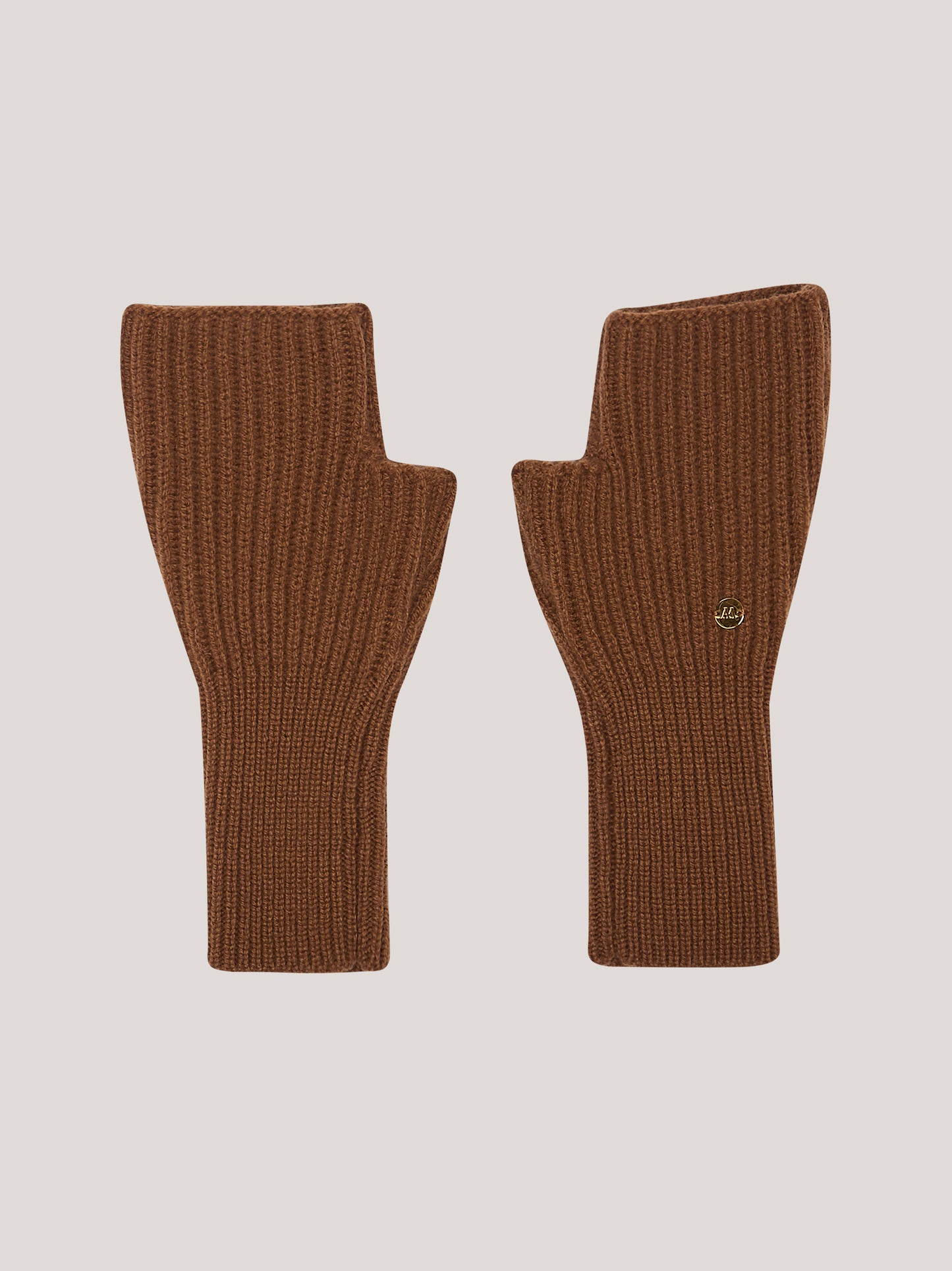 Guanti manicotti donna a costa caramel cafe 25k350_fw25-3_165car 69569934000454