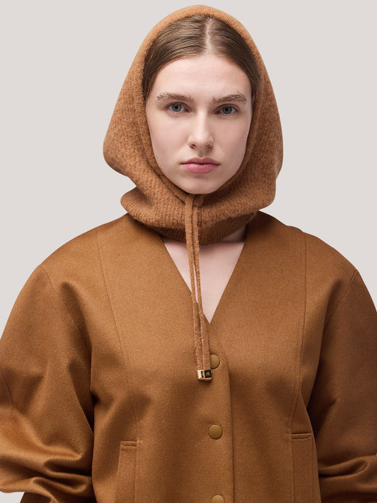 Balaclava con coulisse, hanaq tabacco 25k375_fw254a_426tab