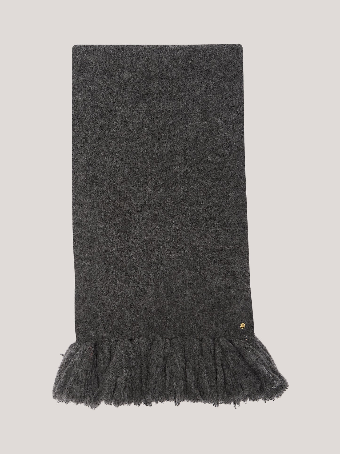 Sciarpa a coste con frange, hanaq acciaio 25k378_fw254a_085acc 69566894211398