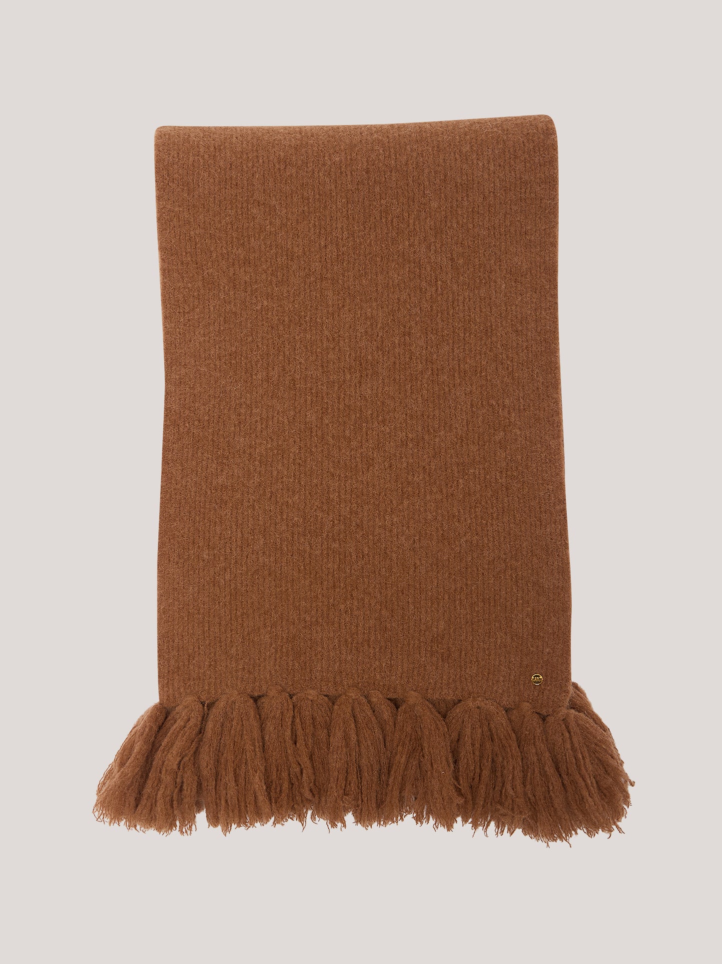 Sciarpa a coste con frange, hanaq tabacco 25k378_fw254a_426tab 69566713856326