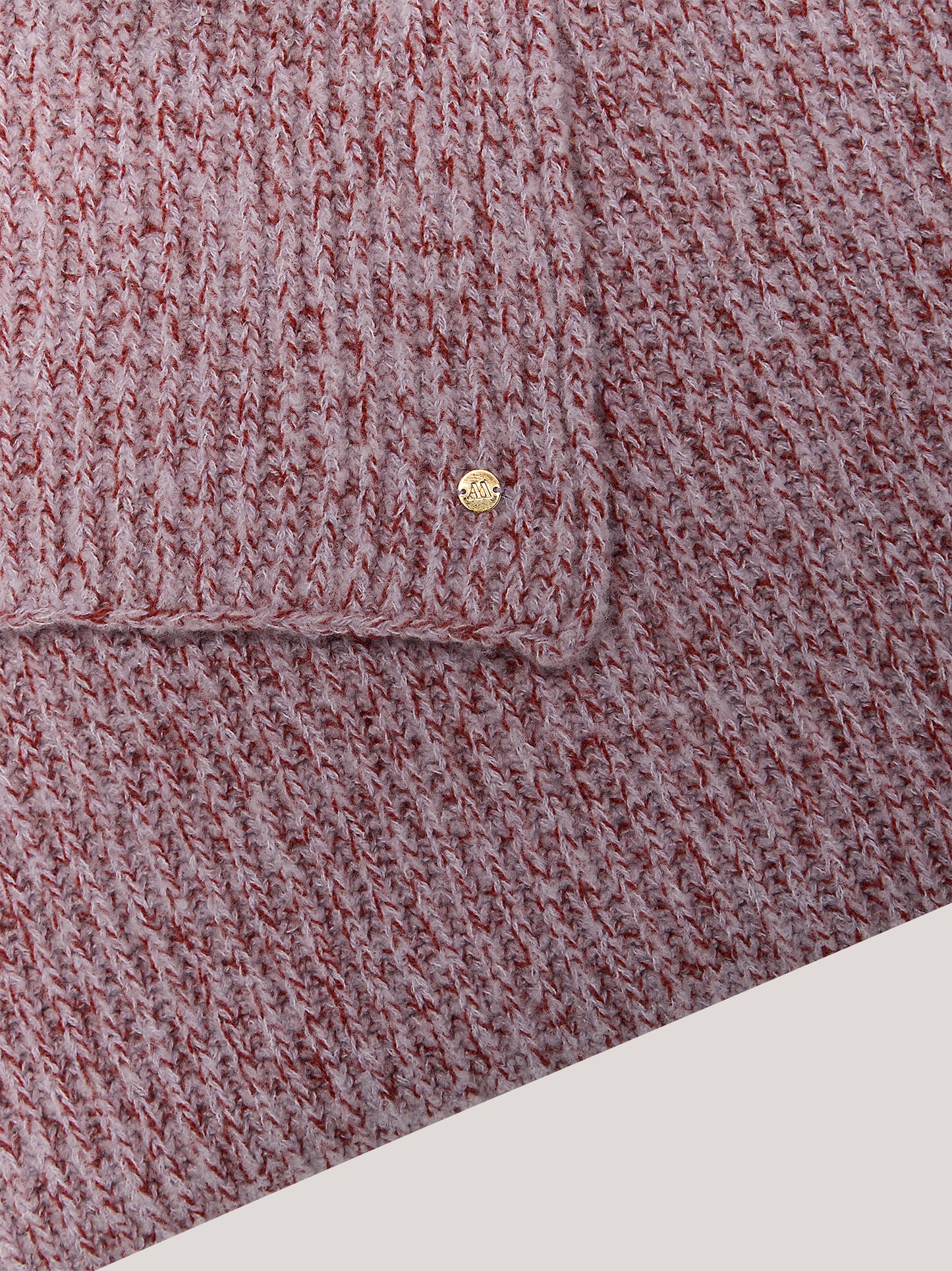 Sciarpa ampia a coste, mousse lilla /rame 25k383_fw259a_299lir 69566591861062