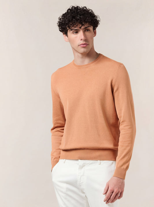 Maglia uomo girocollo manica lunga 636 pesca 26ku02_n_ss26tc_001pes