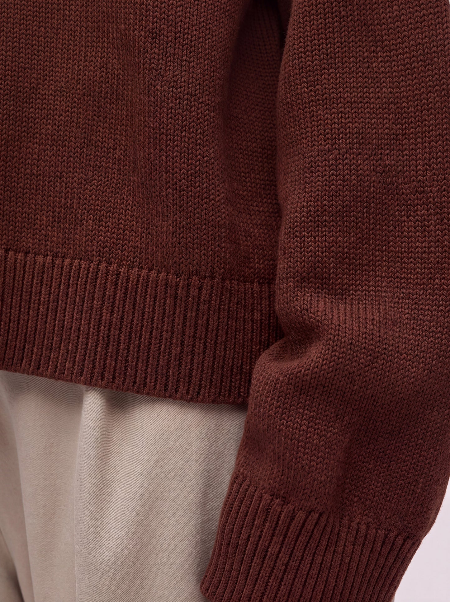 Maglia girocollo in Essential Cashmere noce 260a80_fw26-3_492noc 74727394541894