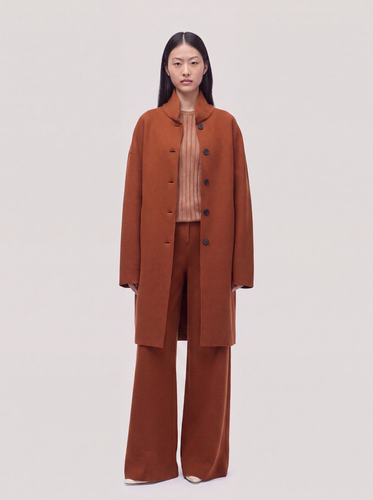 Cappotto in maglia in Punto Milano vulcano lk 260r28_fw26-7_104vul 74753387790662