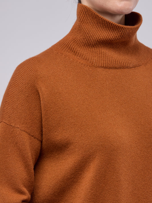 Maglia collo alto manica lunga, Essential Lana Cashmere - Maglia collo alto manica lunga, Essential Lana Cashmere alt - 002