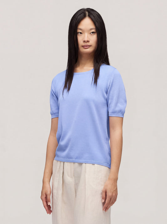 Maglia girocollo manica corta j33 light blue 260u05_n_ss26tc_001lbl