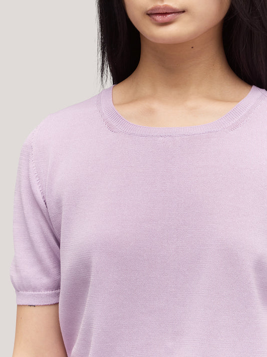 Maglia girocollo manica corta - Maglia girocollo manica corta alt - 002