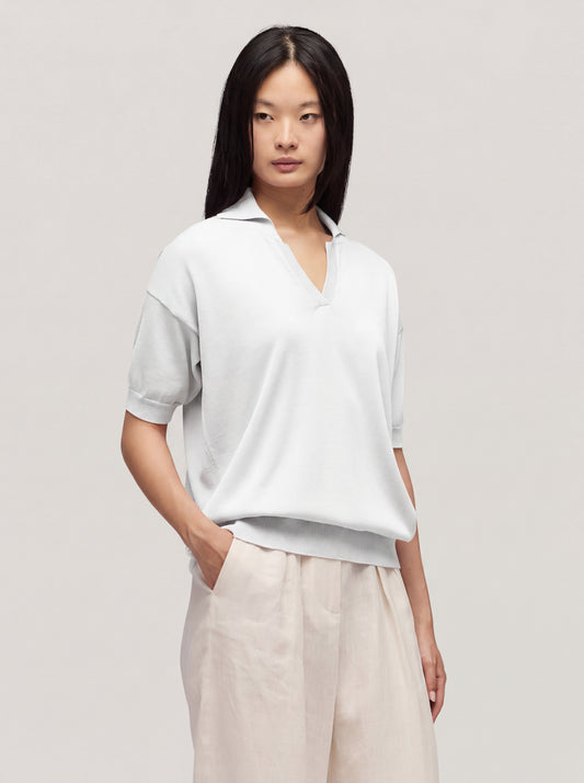 Maglia collo polo 217 bianco 260u13_n_ss26tc_001bia