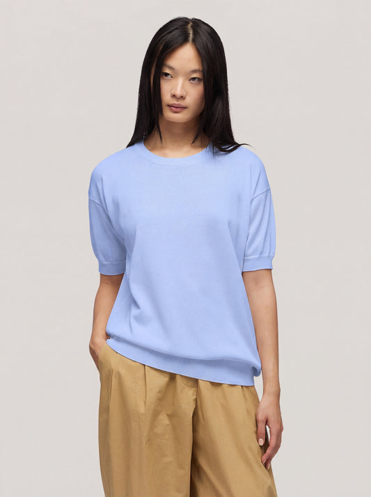 Maglia girocollo manica corta j33 light blue 260u15_n_ss26tc_001lbl