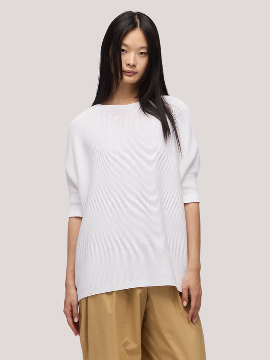 Maglia mantella lavorazione links 217 bianco 260u85_n_ss26tc_001bia