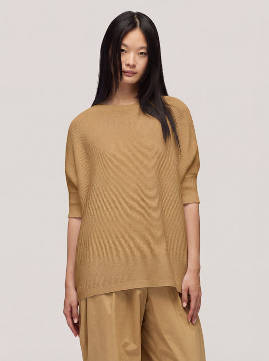 Maglia mantella lavorazione links sable 260u85_n_ss26tc_001sab