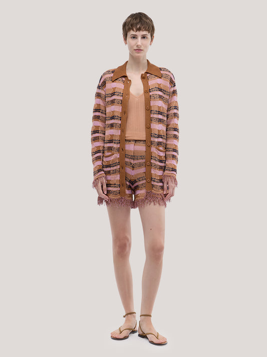 Pattern shorts earthenware 260w86_ss263a_j73ter