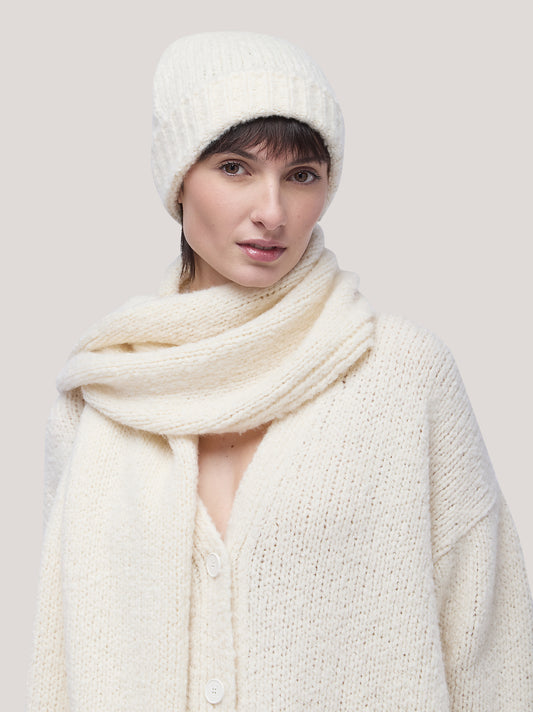 Cuffia cocooning bianco 26k300_fw26-2_217bia