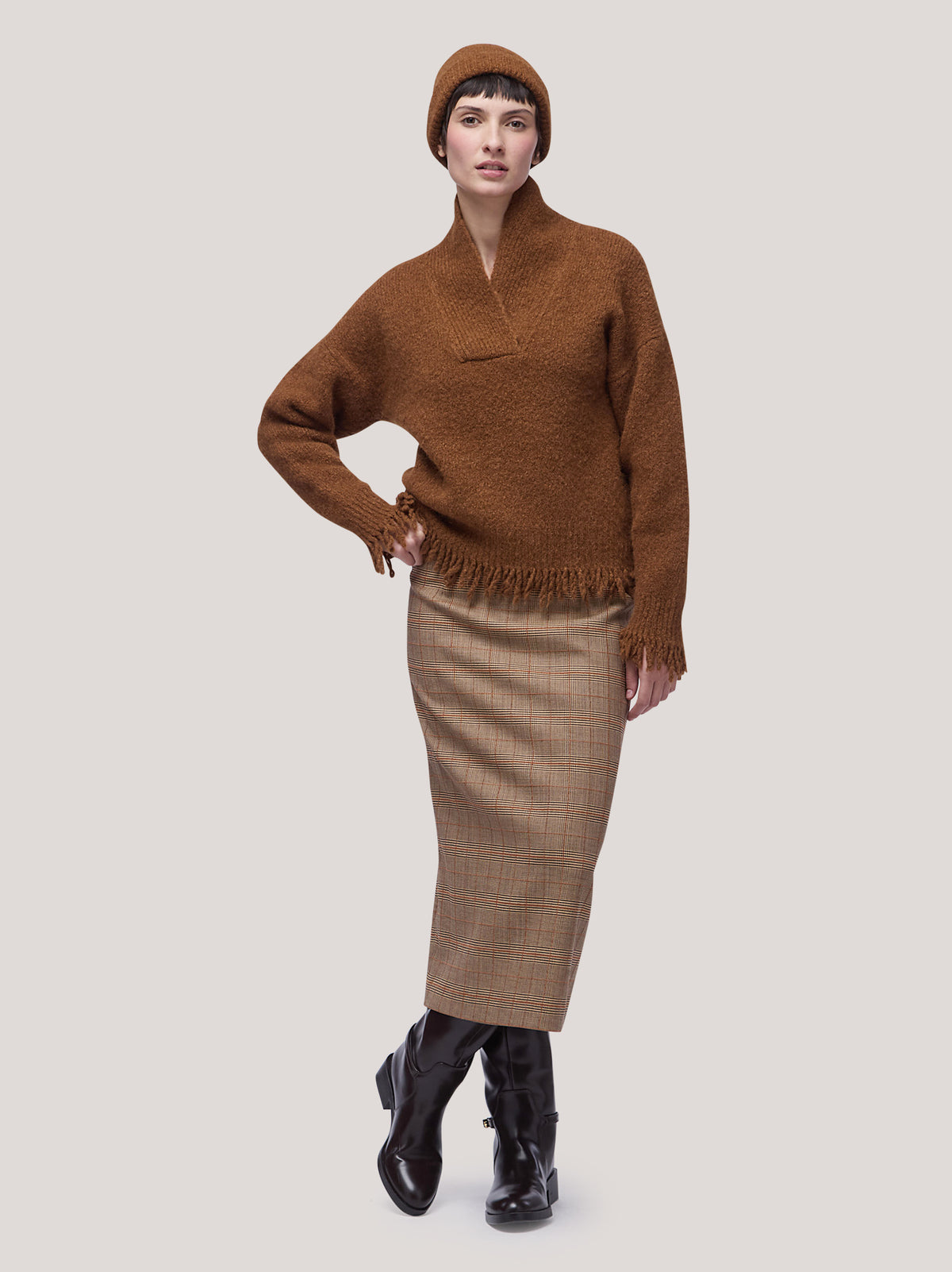 Alpaca ribbed hat caramel cafe 26k302_fw26-9_165car 77323552325958