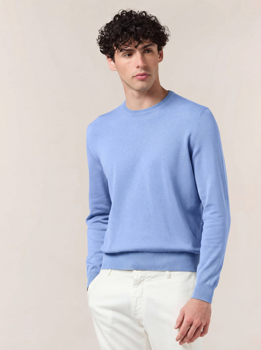 Maglia uomo girocollo manica lunga j33 light blue 26ku02_n_ss26tc_001lbl