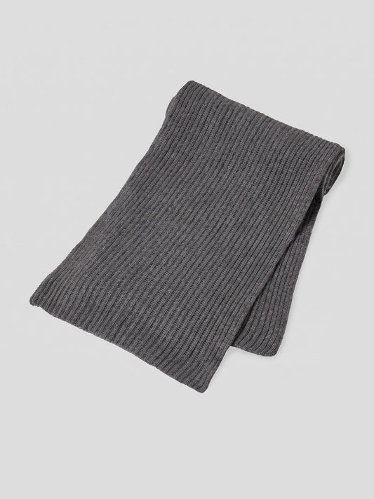 Sciarpa in puro cashmere a coste inglesi acciaio mel 26k322_n_fw26-3_085acc
