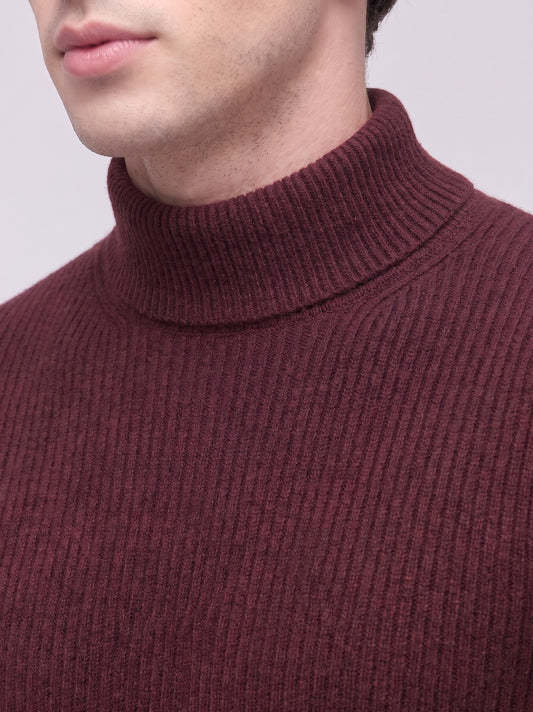 Men's english rib mock neck sweater - Men's english rib mock neck sweater alt - 002