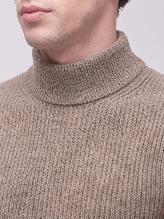 Men's english rib mock neck sweater - Men's english rib mock neck sweater alt - 002