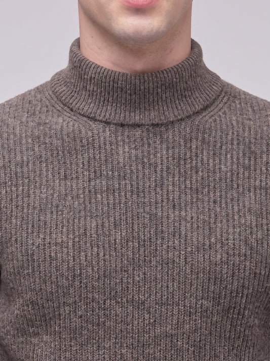 Men's english rib mock neck sweater - Men's english rib mock neck sweater alt - 002