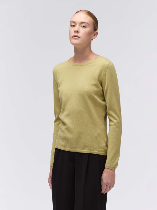 Cashmere crew neck sweater kiwi 550781_rcapi_693693