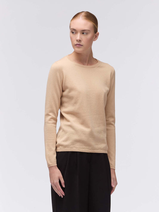 Cashmere crew neck sweater peach 550781_rcapi_636636