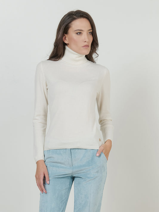 Maglia collo alto in cashmere bianco nat 550785_rcapi_217218