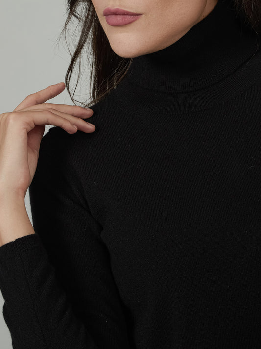Maglia collo alto in cashmere - Maglia collo alto in cashmere alt - 002