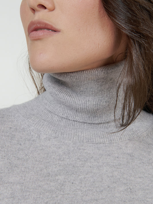 Maglia collo alto in cashmere - Maglia collo alto in cashmere alt - 002