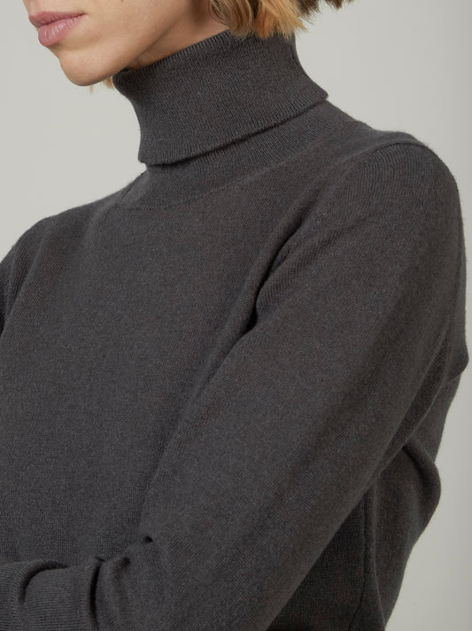 Maglia collo alto in cashmere - Maglia collo alto in cashmere alt - 002