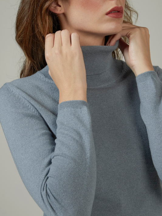 Maglia collo alto in cashmere - Maglia collo alto in cashmere alt - 002