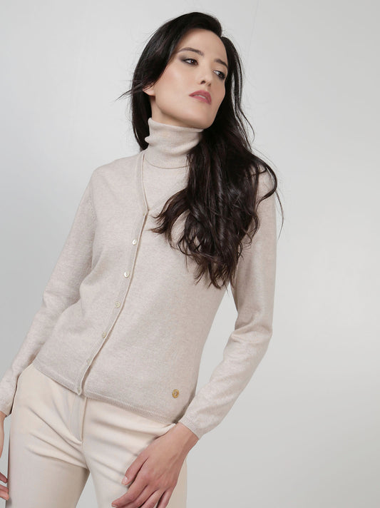 Cardigan in cashmere - Cardigan in cashmere alt - 002