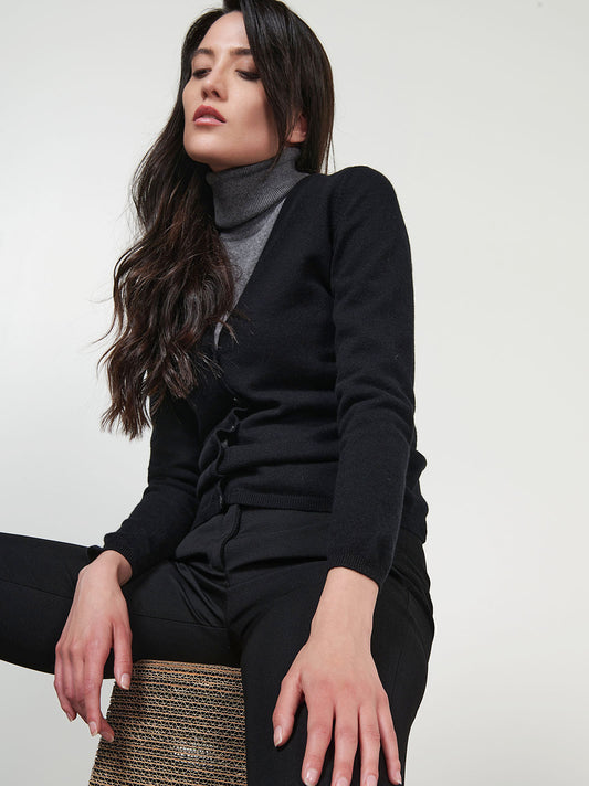 Cardigan in cashmere - Cardigan in cashmere alt - 002