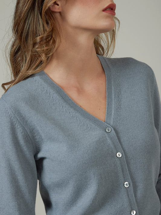 Cardigan in cashmere - Cardigan in cashmere alt - 002