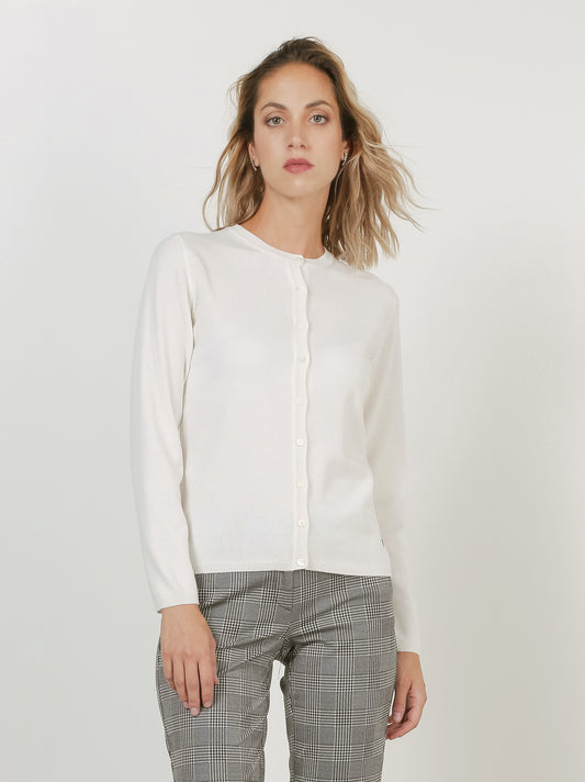 Cardigan in cashmere bianco nat 550787_rcapi_217218