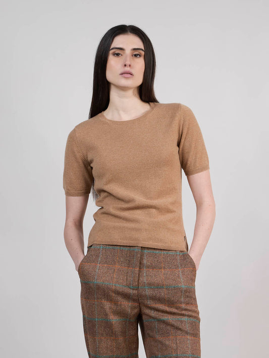 Cashmere T-shirt biscotto 550791_rcapi_846846