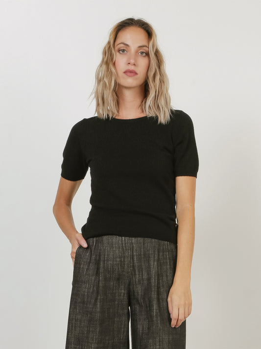 Cashmere T-shirt nero 550791_rcapi_096096