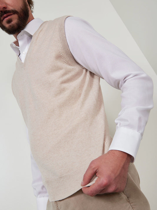 Gilet in cashmere - Gilet in cashmere alt - 002