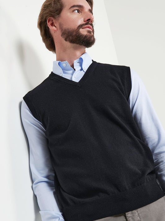 Gilet in cashmere - Gilet in cashmere alt - 002