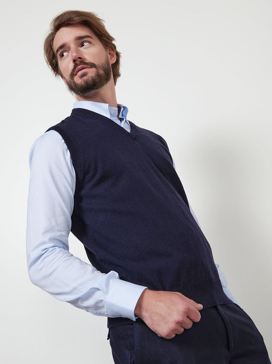 Gilet in cashmere - Gilet in cashmere alt - 002
